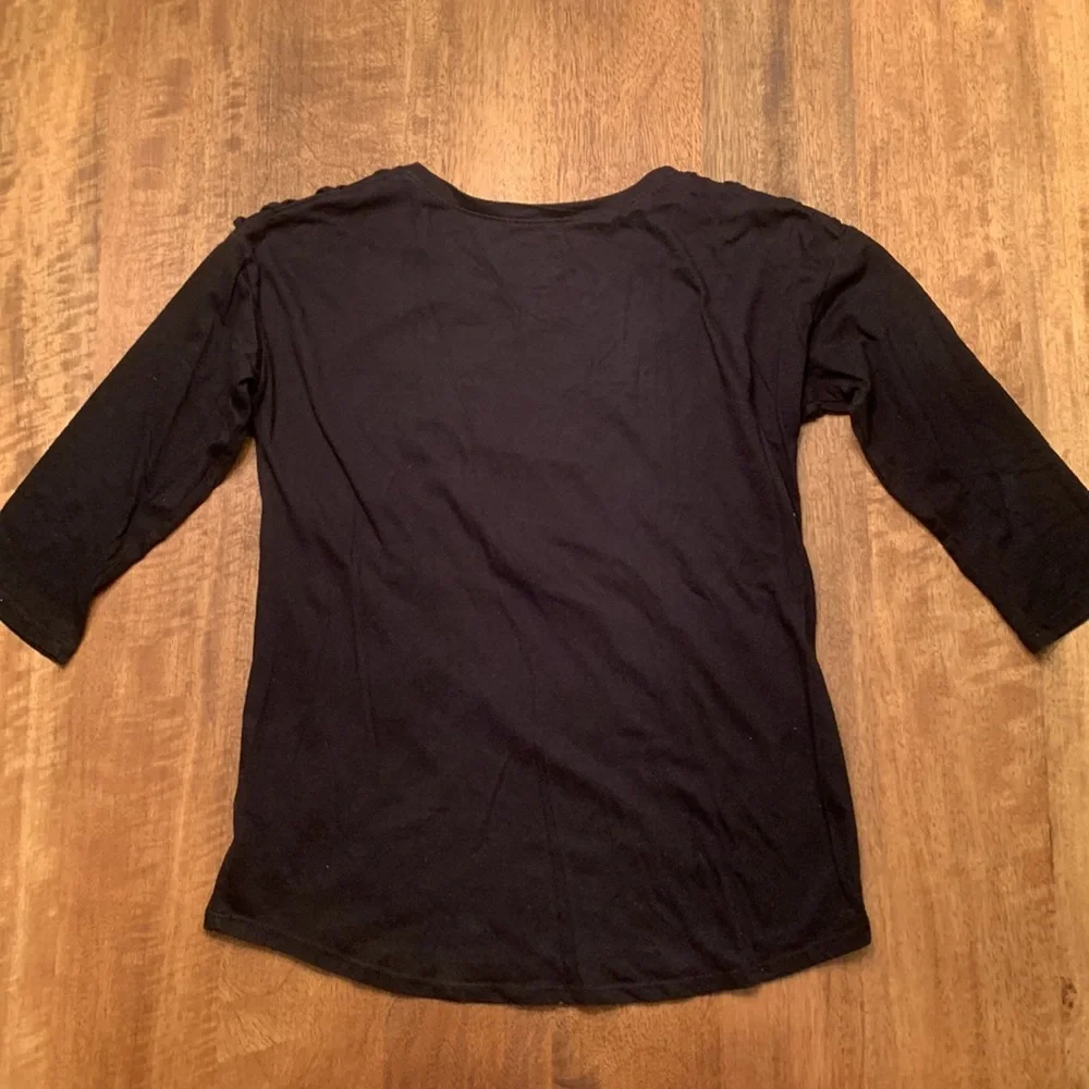 Justice for girls 3/4 length sleeve T-shirt with donut graphic
